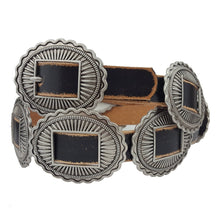 Load image into Gallery viewer, Distressed Leather Concho Belt
