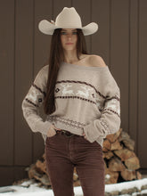 Load image into Gallery viewer, Reindeer Off The Shoulder Sweater
