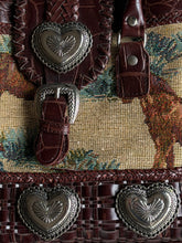 Load image into Gallery viewer, Vintage Horse Tapestry Crossbody/Handbag
