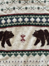 Load image into Gallery viewer, Vintage Fair Isle Bear Sweater - L
