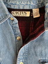 Load image into Gallery viewer, Vintage Denim Flannel Lined Deer Jacket - L
