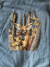 Load image into Gallery viewer, Vintage Denim Flannel Lined Deer Jacket - L
