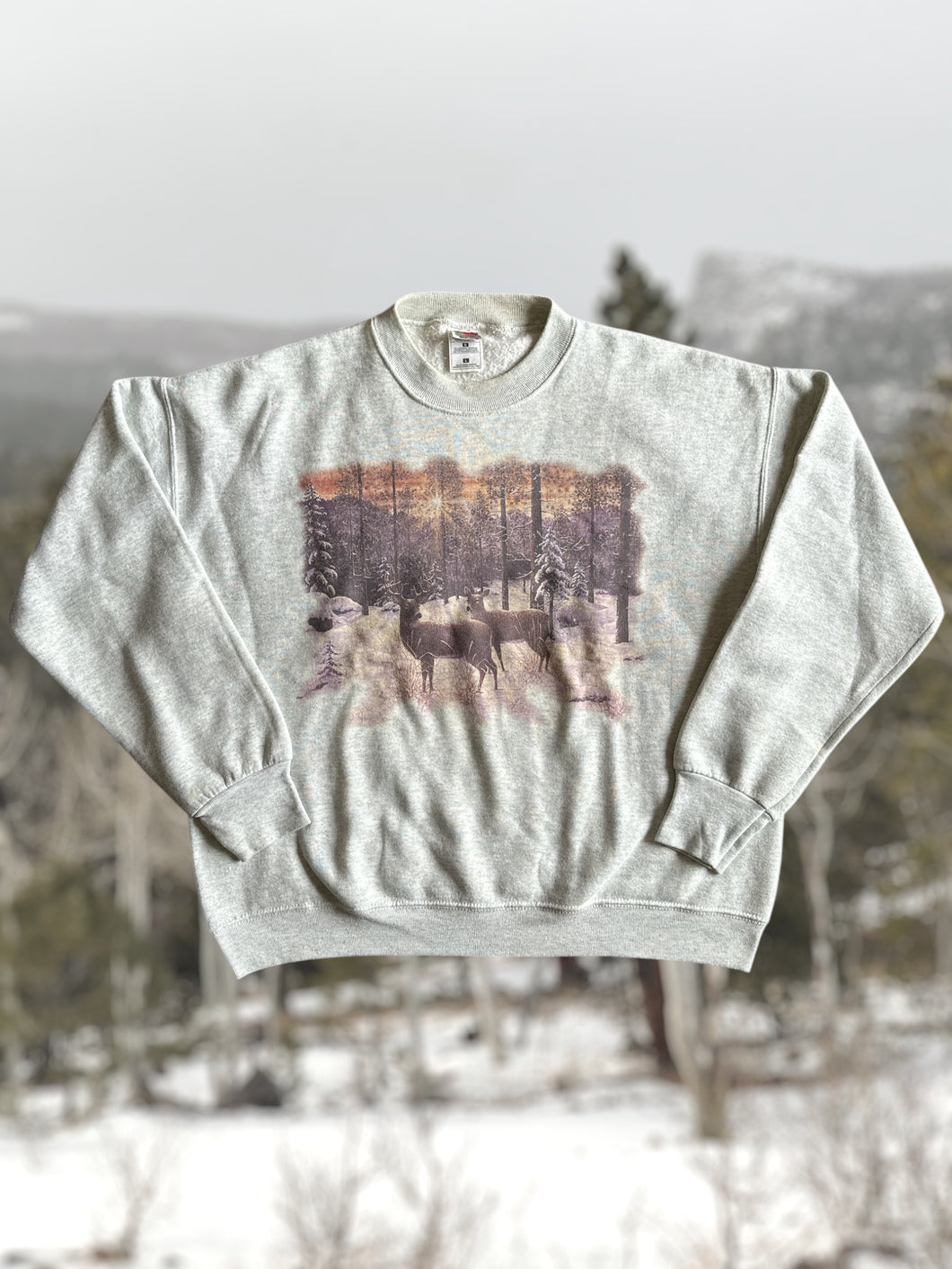 Vintage Deer Crewneck - L