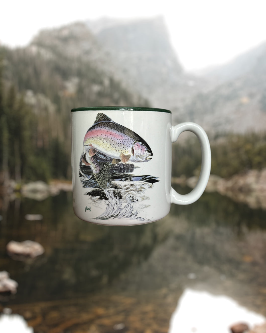 Vintage Rainbow Trout Mug