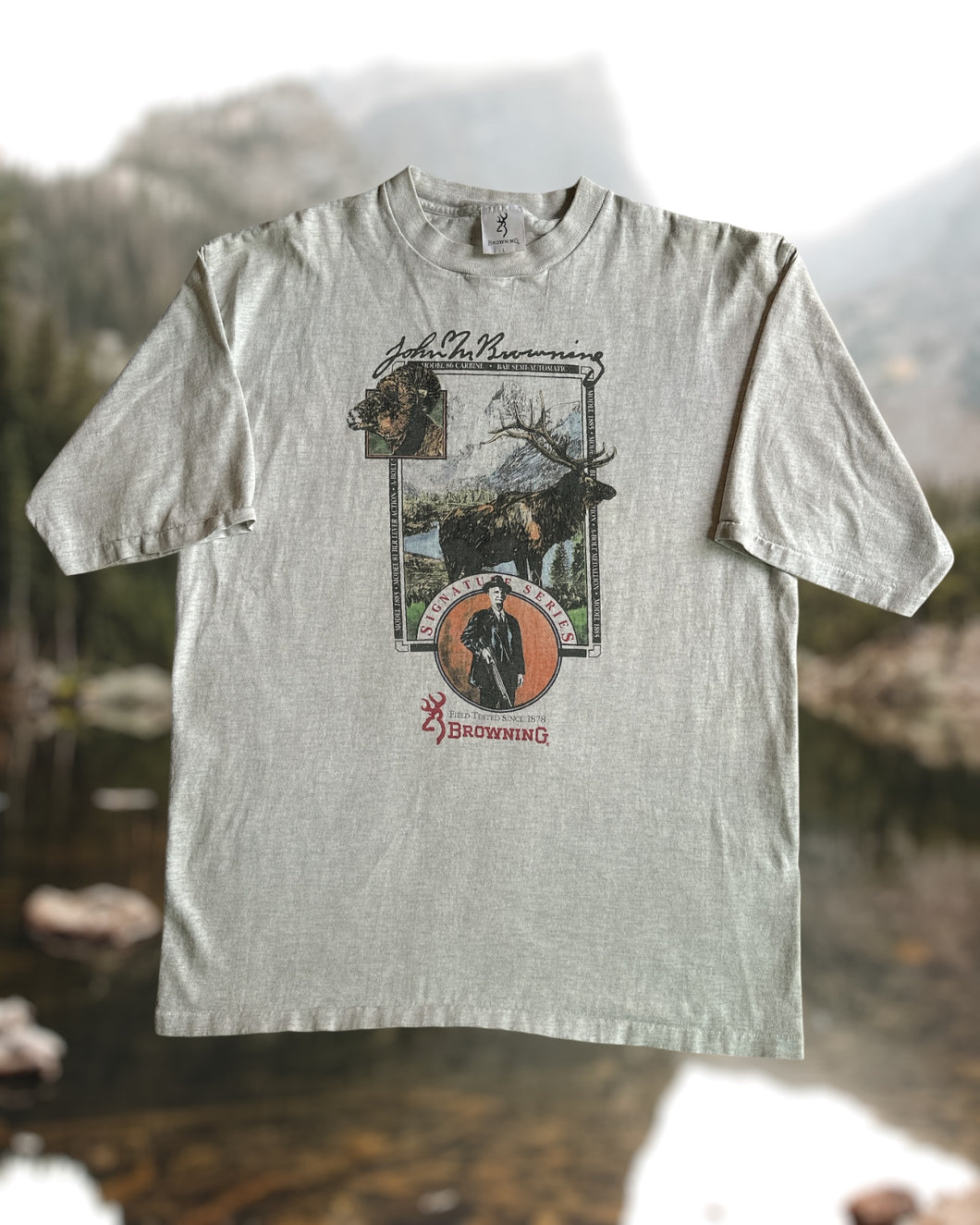 Vintage Browning Hunting Elk Tee - XL