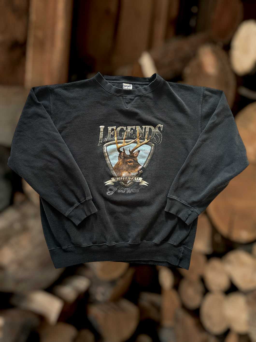 Vintage Buck Crewneck - L