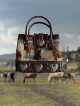Load image into Gallery viewer, Vintage Horse Tapestry Crossbody/Handbag
